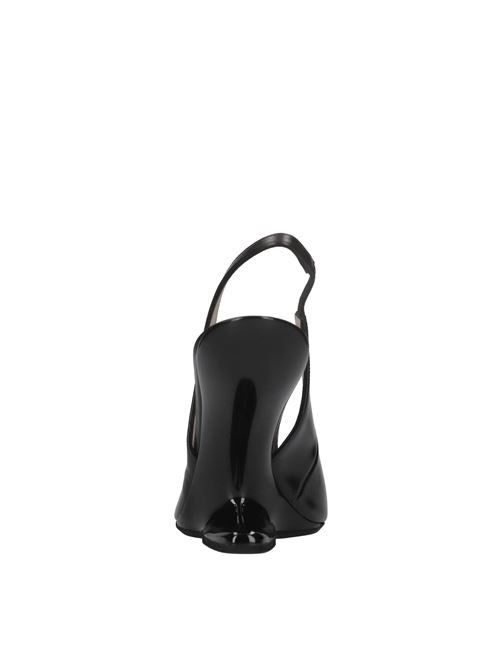 Décolleté slingback in pelle N°21 | CPXNV16003 X001NERO